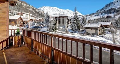Séjour familial 11 pers. proche pistes avec sauna