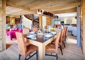 Dining - Luxury chalet with swimming pool and jacuzzi (Manigod)
