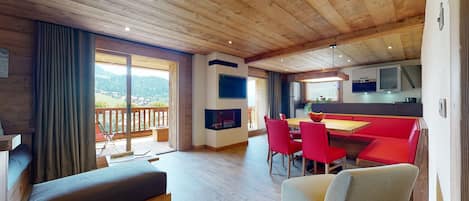TV, fireplace, video games, table tennis