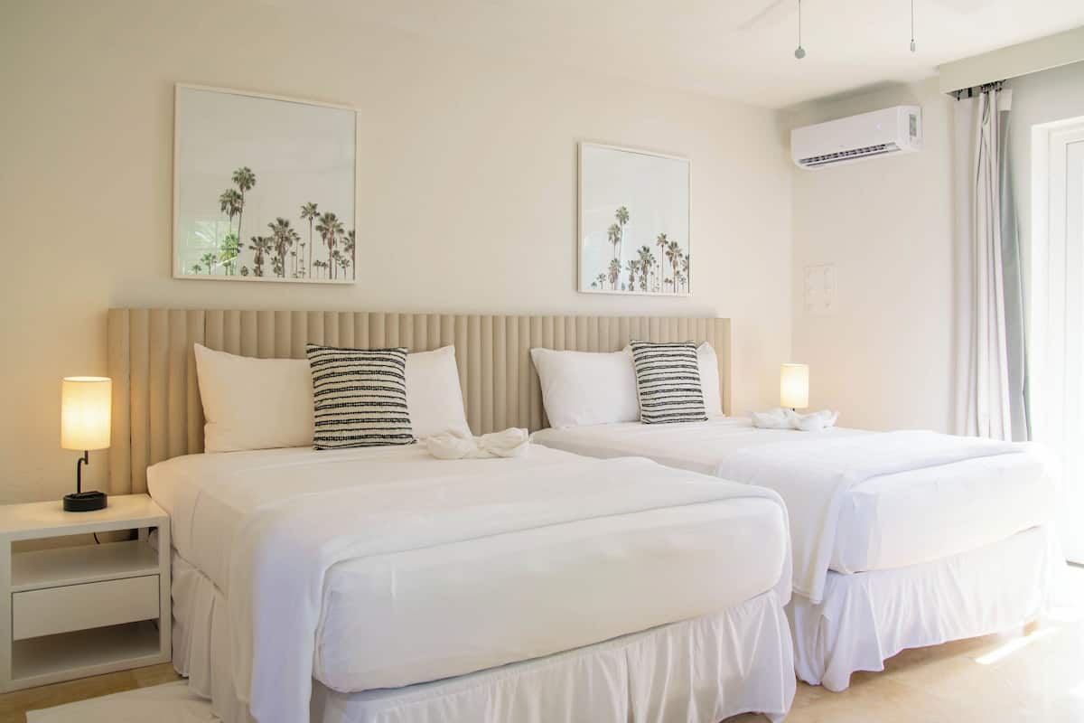 Pool View Double Bed | In-room safe, desk, laptop workspace, iron/ironing board