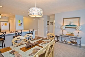 Dining - Sun Bay 6 - Oceanfront Condo in Atlantic Beach, NC! (Pine Knoll Shores)