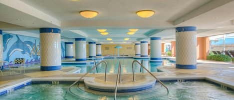 Indoor pool, outdoor pool