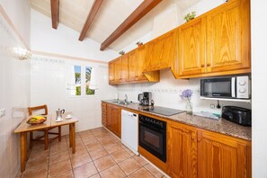 Fridge, microwave, oven, dishwasher - Villa Miguel Dos - Three Bedroom Villa, Sleeps 6 (Cap d'Artrutx)