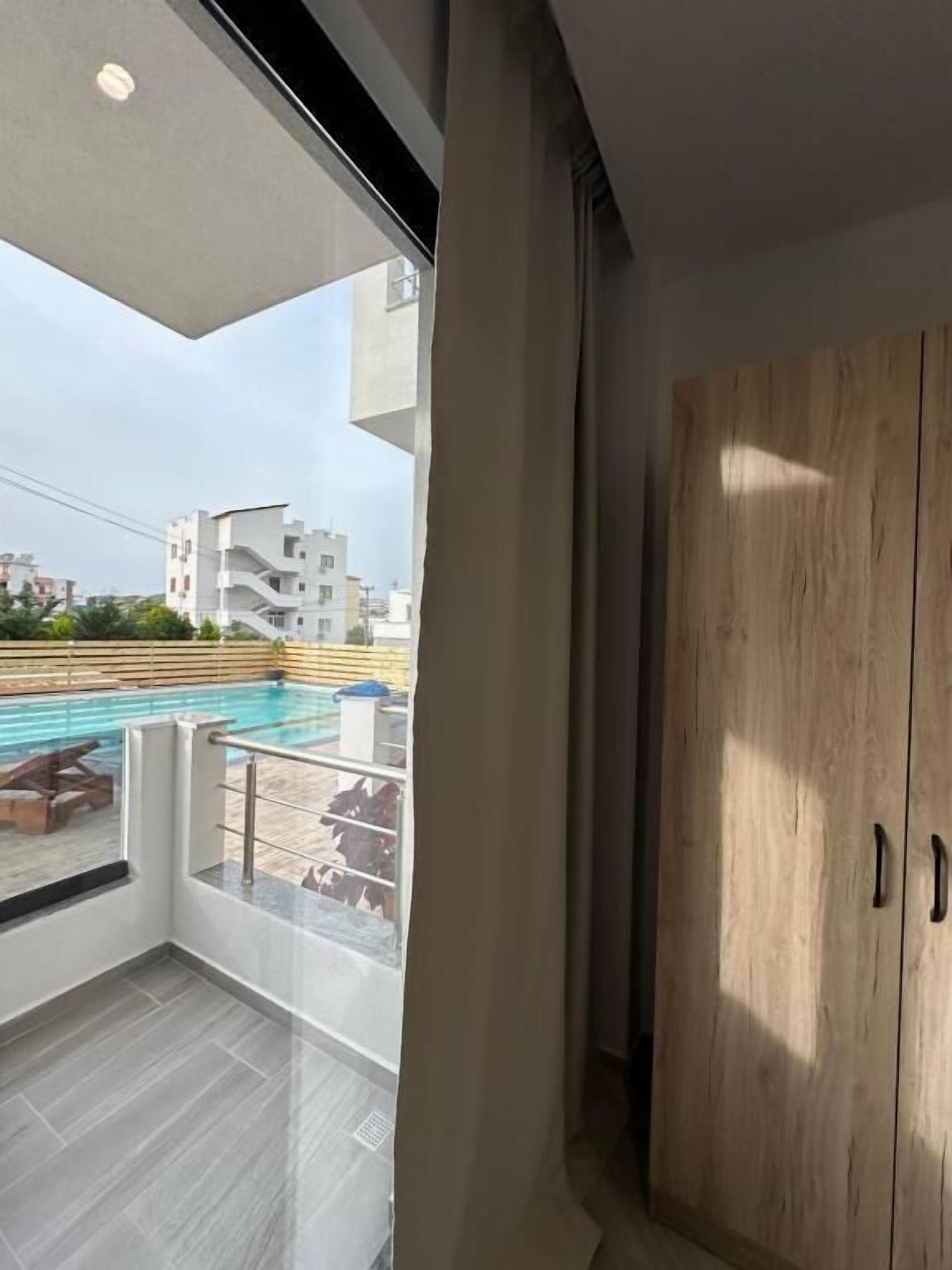 Chambre Double Deluxe, vue piscine | Vue depuis le balcon
