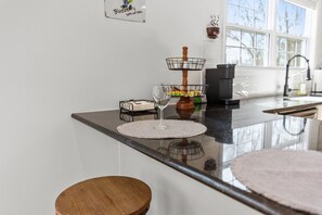 Fridge, microwave, oven, stovetop - BLUEBERRY COTTAGE is located in Mena.  WIFI, remodeled , Lockable bike storage ! (Mena)