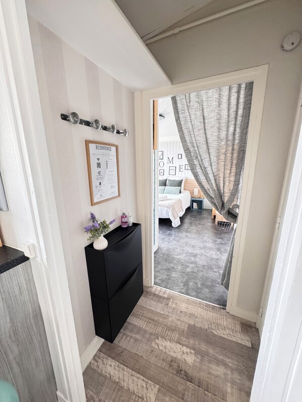 1 bedroom, iron/ironing board, travel crib, free WiFi