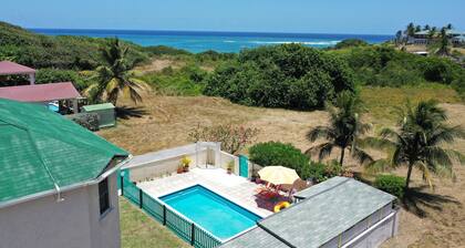 Entire Villa with Pool, Ocean View & A/C - 5min to beach and Culpepper Spring