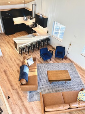 Living area - Lakeside Lookout, Brand New Build on Private Lake! (Phelps)