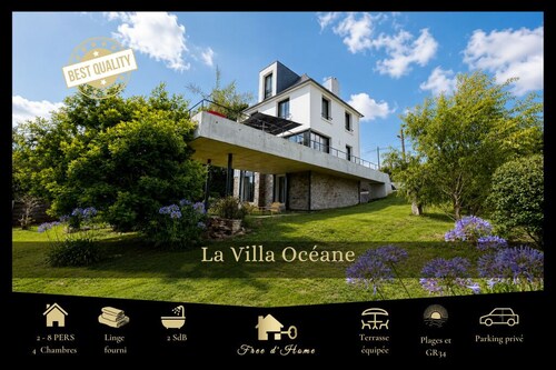 La Villa Océane-Spacieuse-Plages-GR34-Parking - 2-8 Personnes