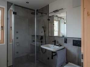 Shower, hair dryer