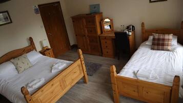 Club Double or Twin Room, Multiple Beds, Private Bathroom | Free WiFi, bed sheets