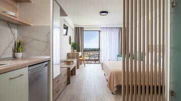 Classic Studio, 1 King Bed with Sofa bed, Non Smoking, Pool View | Blackout curtains, soundproofing, free WiFi