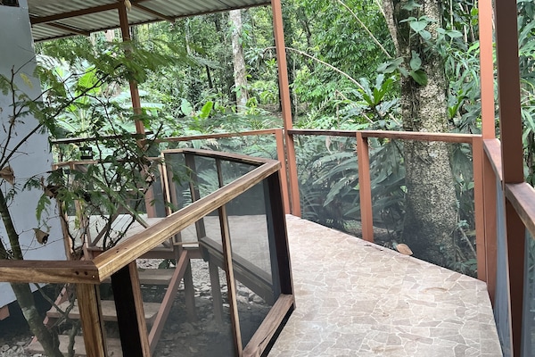 Walkway from the kitchen to the house bedrooms