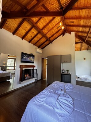 Deluxe-Chalet | 1 Schlafzimmer, Zimmersafe, individuell dekoriert