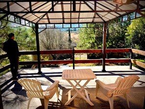 Cabaña panorámica | Terraza o patio
