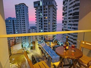 Studio | Balcony view - Apartasuites Ambar Roca - Rodadero (Santa Marta)