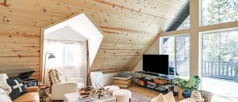 TV, fireplace, DVD player, foosball