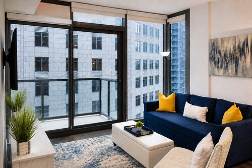 Blue Luxe | Balcony View | Pool | Modern Amenities