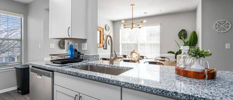 Microwave, oven, stovetop, dishwasher
