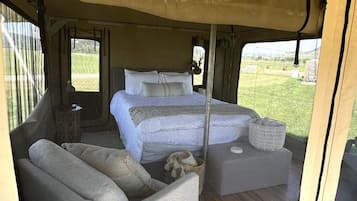 1 makuuhuone, vuodevaatteet