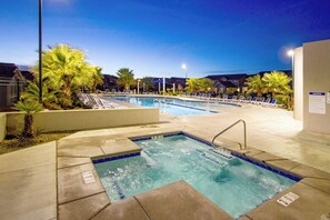 A heated pool