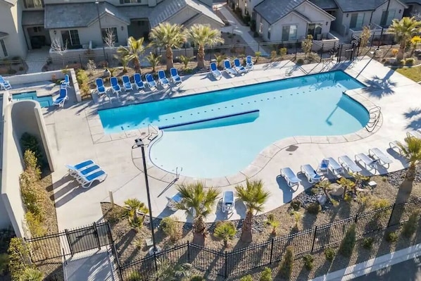 Una piscina riscaldata