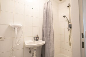 Shower, hair dryer