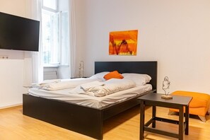 2 室のベッドルーム、WiFi、ベッドシーツ