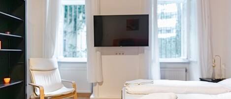 2 chambres, fer et planche Ă repasser, Wi-Fi, literie fournie