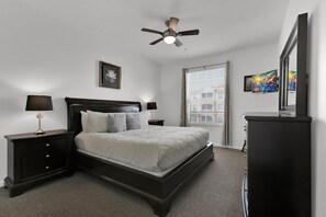 3 bedrooms, individually decorated, individually furnished, bed sheets