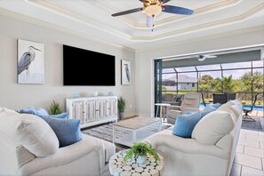 House, Multiple Beds, Pool Access (MYC14422) | Living area - 14422 Maysville Circle (Port Charlotte)