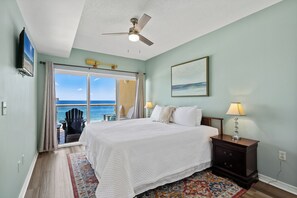 2 bedrooms, iron/ironing board, free WiFi, bed sheets - Emerald Isle 607 Beachfront Condo | Pool, Gym | My Beach Getaways (Pensacola Beach)