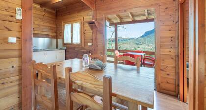 Maison de vacances 'Cabaña Madera B' avec vue sur les montagnes, Wi-Fi et climatisation