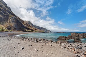 Vlak bij het strand