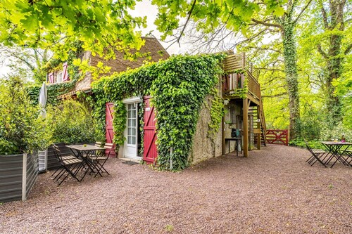 Landhaus 'Les Gîtes Du Robelier - L'étang' mit Privatterrasse, Gemeinschaftsgarten und WLAN