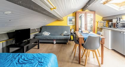 Studio 'Les Gßtes Du Robelier - Le Nid' avec jardin partagé, balcon et Wi-Fi