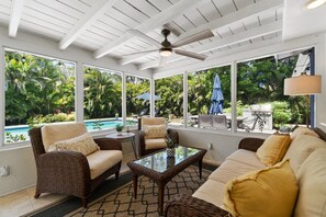 Outdoor dining - 5 Min to Beach! Morningside Oasis w/ Pool & Spa (Naples)