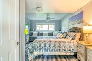 4 habitaciones, tabla de planchar con plancha, wifi y ropa de cama 