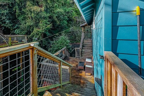 Dog-friendly home with AC, walk to downtown Guerneville & Johnson's Beach