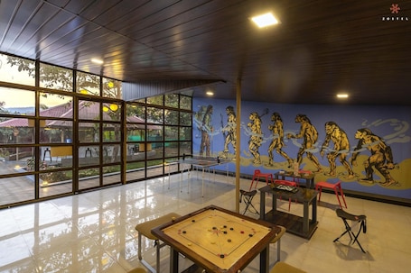 Mesa de ping pong, libros