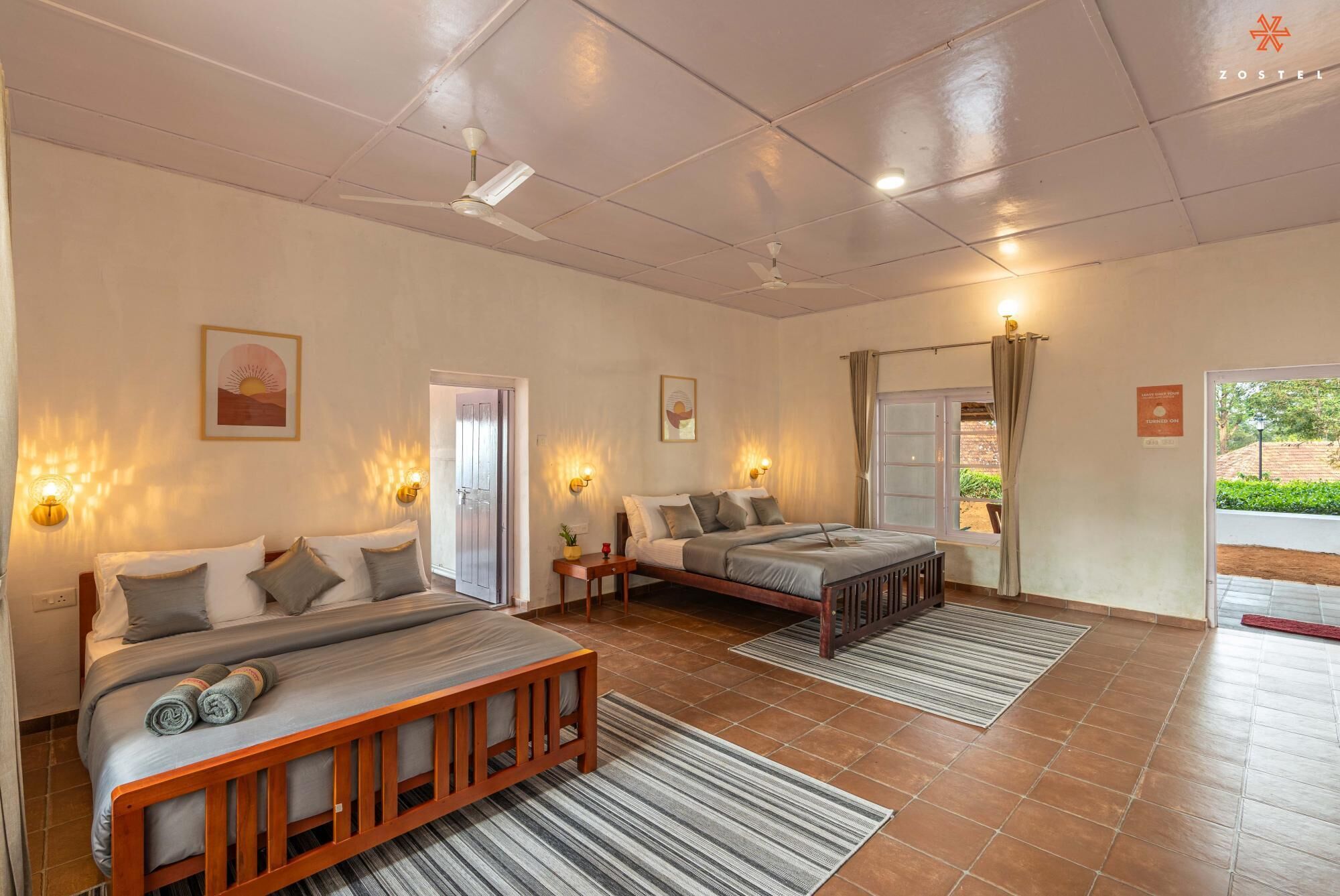 Quad Room | 免費 Wi-Fi、床單