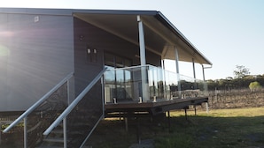 Cabaña Deluxe, 1 cama de matrimonio, no fumadores, vistas al lago | Terraza o patio