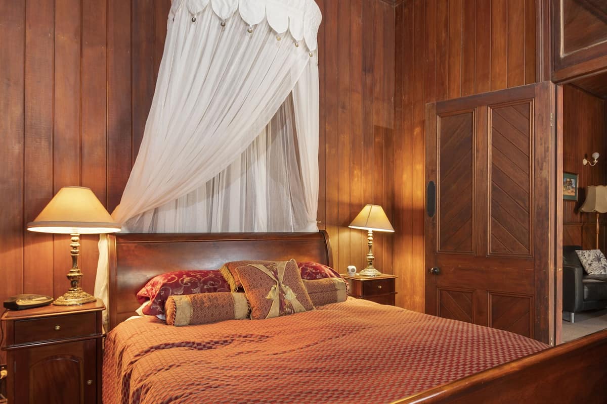 Romantic Cabin | Premium bedding, down comforters, pillowtop beds, individually decorated