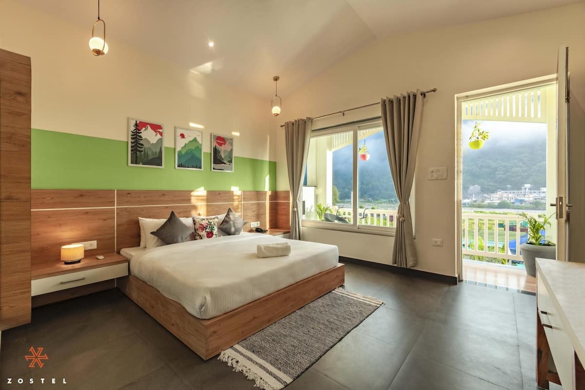 Deluxe Private Room (with balcony and mountain view) | 1 svefnherbergi, ókeypis þráðlaus nettenging, rúmföt
