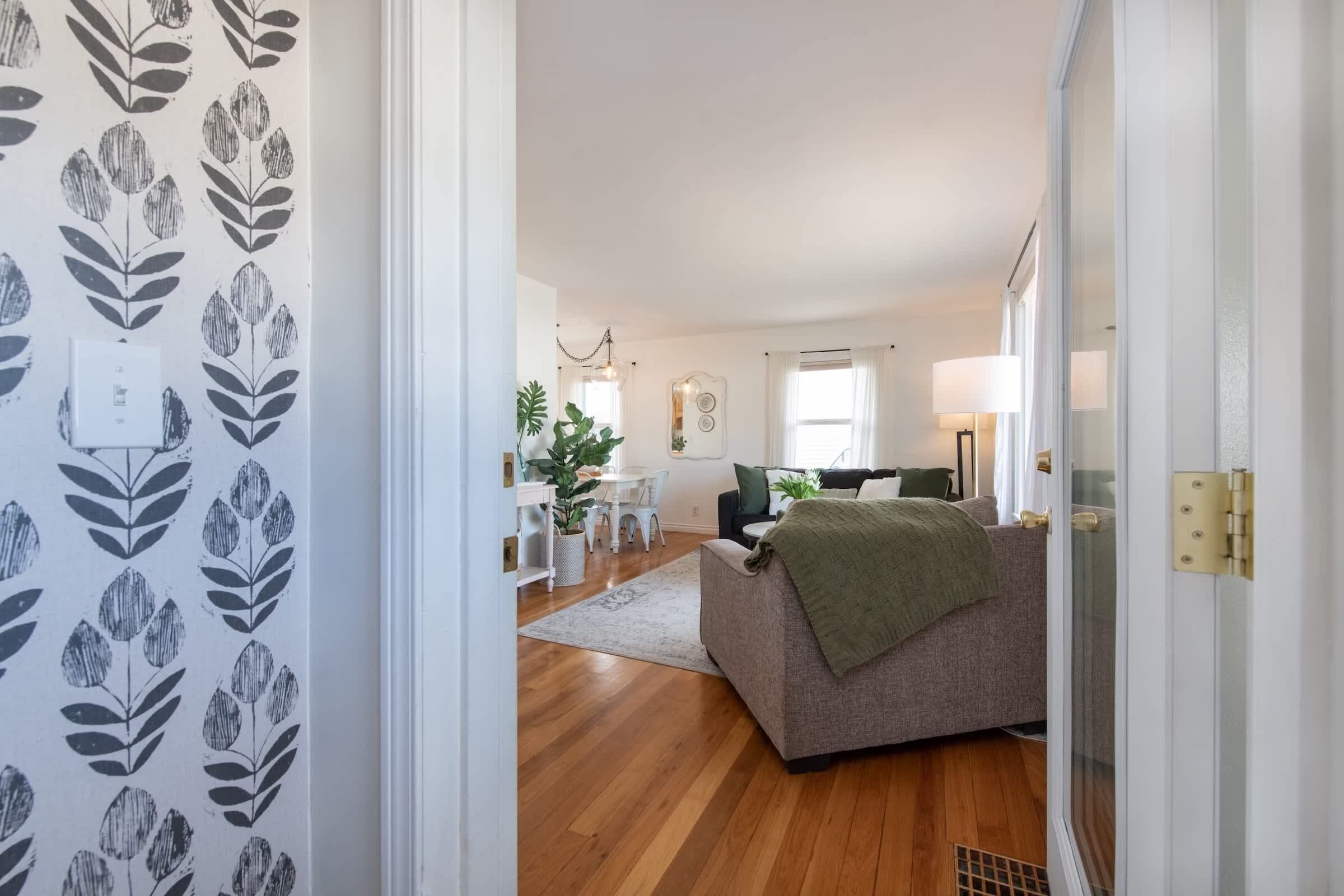 When you enter home there is a foyer area which is great for all your bags, shoes, coat storage, etc.
