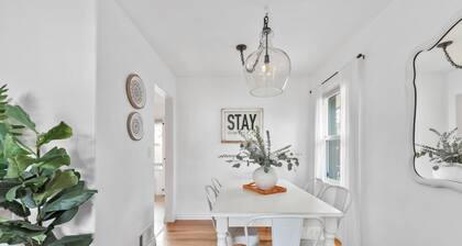 Sunlit Scandi House - Large Yard, Great Location!