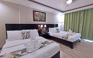 Kamar Quadruple Keluarga | Wi-Fi gratis dan seprai linen