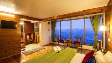 Premium Room with Fireplace | Free WiFi, bed sheets