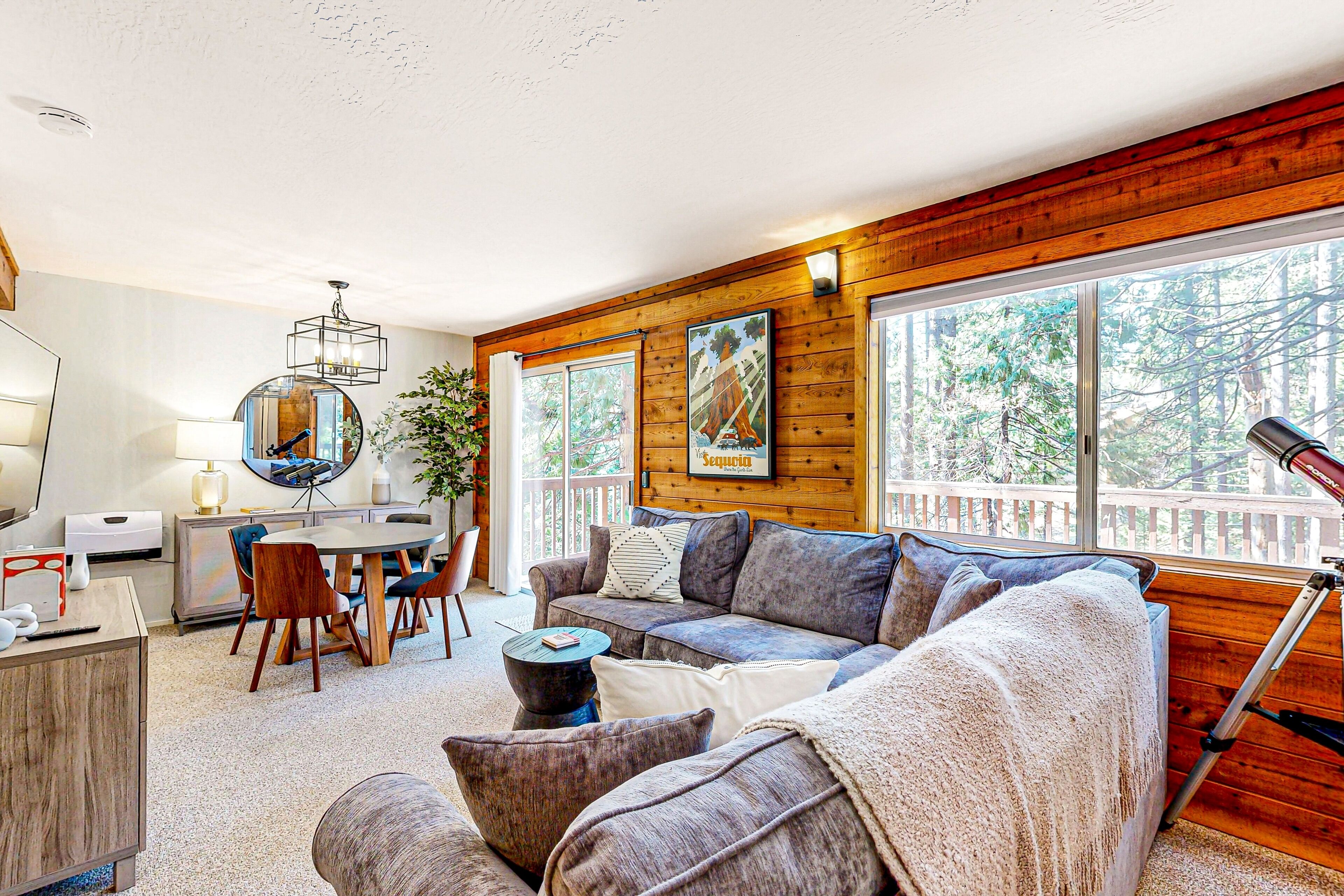 Three-story mountain view home with a wood stove plus pool & tennis access