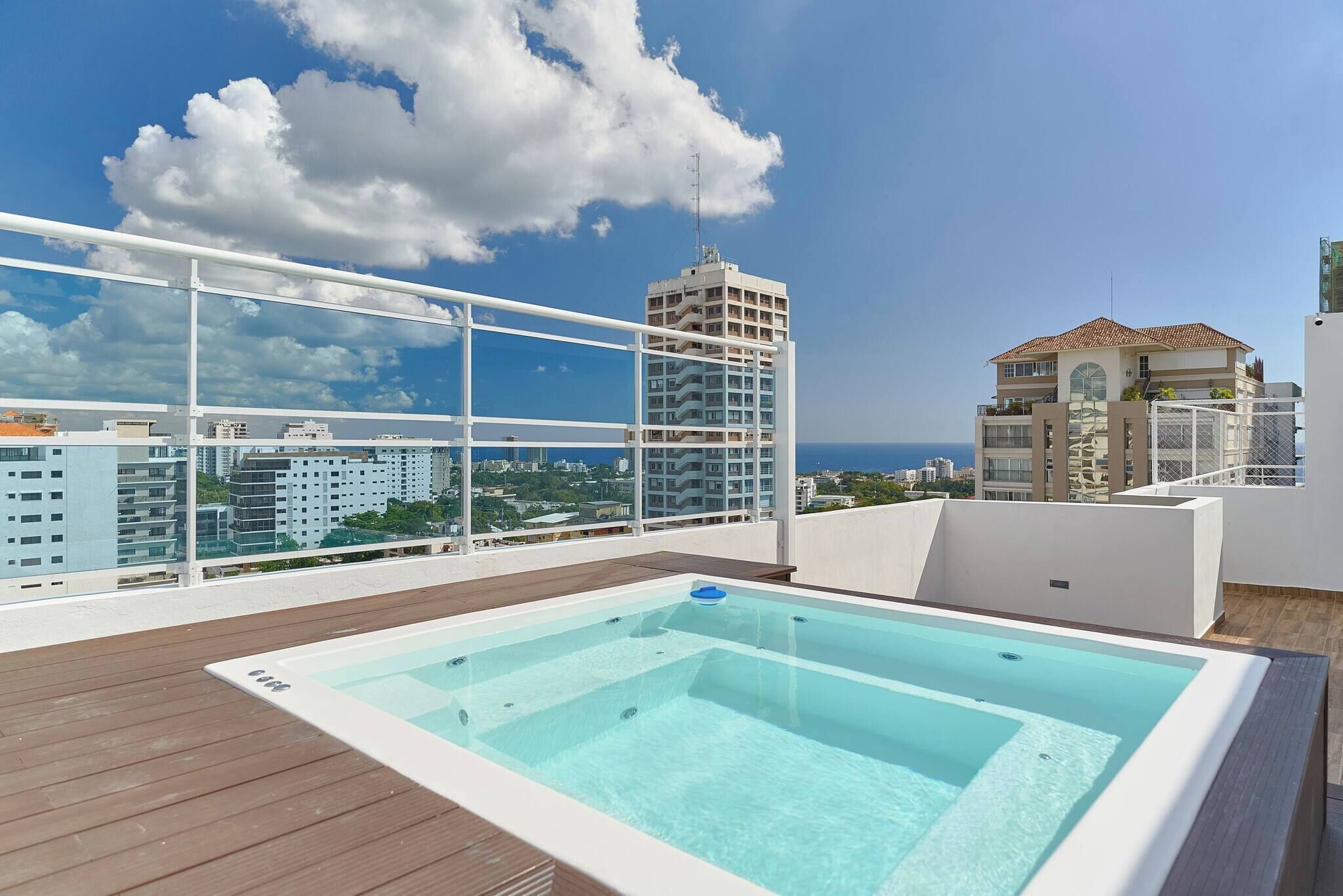 Apartment, 2 Bedrooms, Accessible, Smoking | Outdoor spa tub